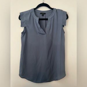 Slate blue jcrew blouse